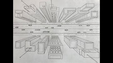 One Point Perspective - Aerial City View - MFO ART Lesson