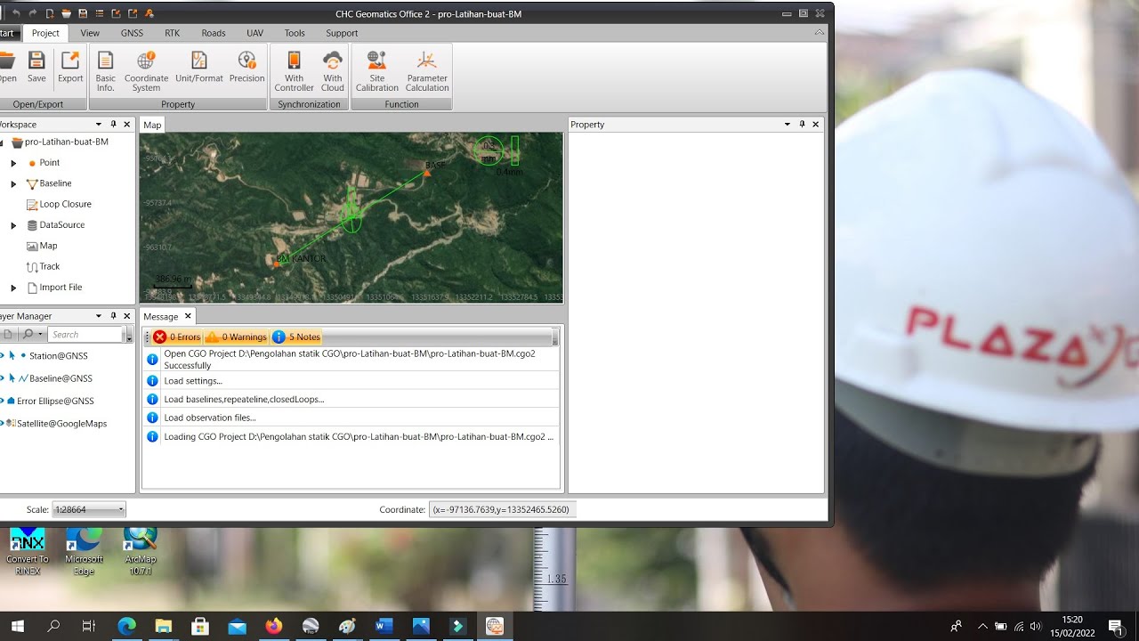 TUTORIAL CHC GEOMATICAL OFFICE INDONESIA (METODE RADIAL)