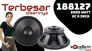 ACR EXCELLENT 188127, Unboxing and sound test of the ACR 18' speaker || THE BIGGEST IN THE SERIES...