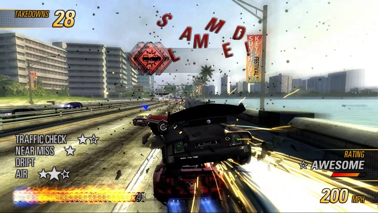 No-Minute Mayhem: Revenge Edition - Sunshine Keys || MODDED Burnout Revenge Gameplay || PCSX2