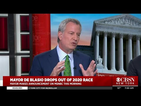Mayor De Blasio Drops Out Of 2020 Race