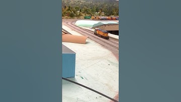 CSX #1973 Chessie System Heritage Unit zooming around Layout pt4