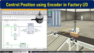 How to use Encoder in factory IO for Position Control with PLC S7-1500 | TIA Portla | Siemens PLC