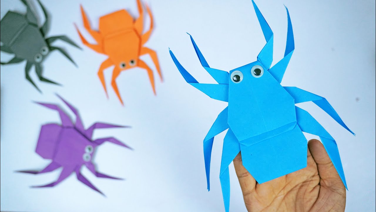 Halloween Craft Ideas || How to Make Paper Spider || DIY Halloween Easy ...