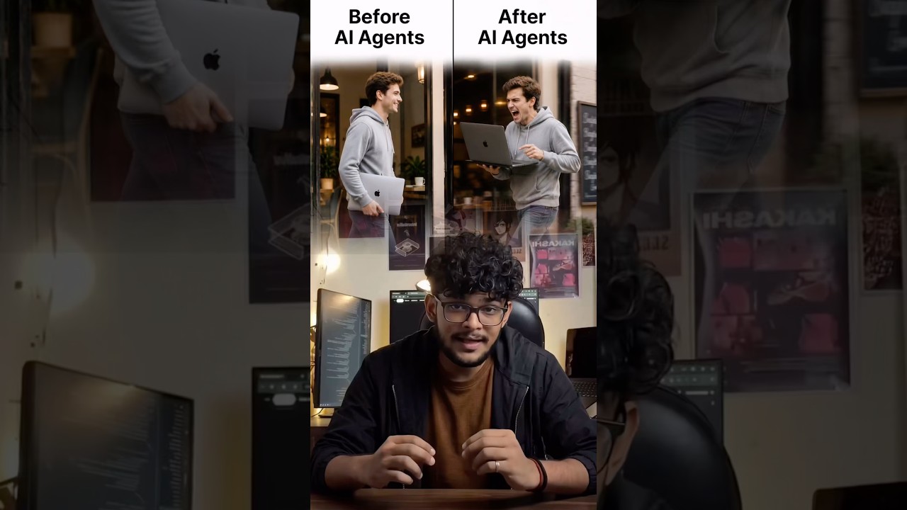 Aap bhi AI agents use karte ho?👀#trending #coding #ai #yt #shorts #tech #viral #aiwebsites