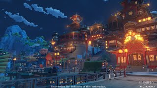 Video thumbnail of "Liyue Harbor Night 4th Theme"