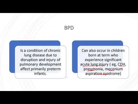 Video: Bronchopulmonary Dysplasia: Forms, Treatment, Consequences