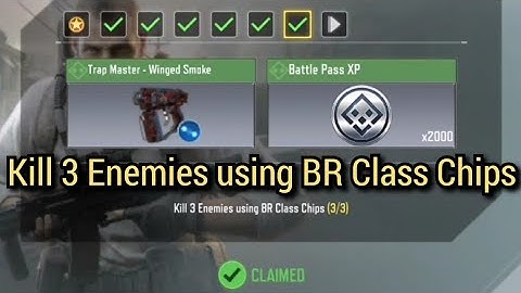 Kill 3 Enemies using BR Class Chips Call Of Duty Mobile Complete Task