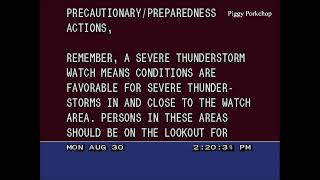 EAS PDS Severe Thunderstorm Warning Near Bismarck, North Dakota/Intersate 94 NOAA Weather Radio