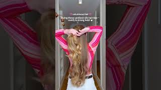 Voluminous Hair + The Best Silk Hair Ties? | Yanibest Review #silk #yanibest#hairstyle #fyp
