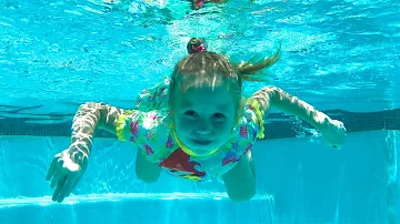Swimming song - Stacy pretend play Nursery Rhymes & Kid's songs