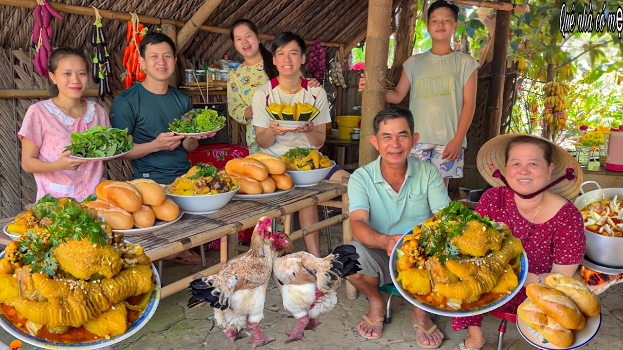 Cà Ri Gà Đông Tảo Chân Khổng Lồ, Khoai Nọc Trụ | Món Ăn Ngon Con Dâu Mang Về || Chicken Curry