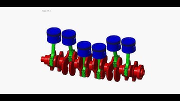 Crankshaft and Piston Assembly Kinematics - PTC Creo 3.0