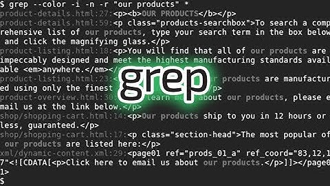 Filtrando texto com o grep