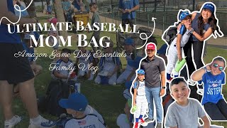 Ultimate Baseball Mom Bag 🧢 Amazon Game Day Essentials + Family Vlog