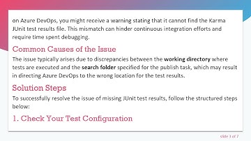 Troubleshooting Karma JUnit Test Results File Not Found in Azure DevOps