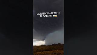 You can generally tell the strength of a #monsoon storm by the size of the updraft base