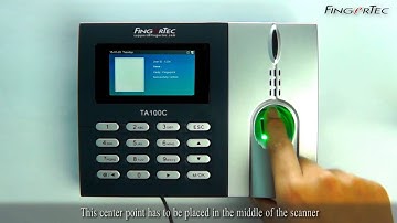 TA100C FMM100 - Fingerprint Enrollment