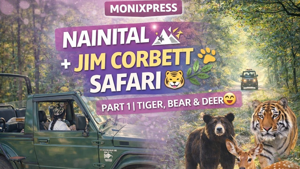 Jungle vibes + Safari thrill 🐯🌿Jim Corbett was truly unforgettable! ✨#MonixpressExpress