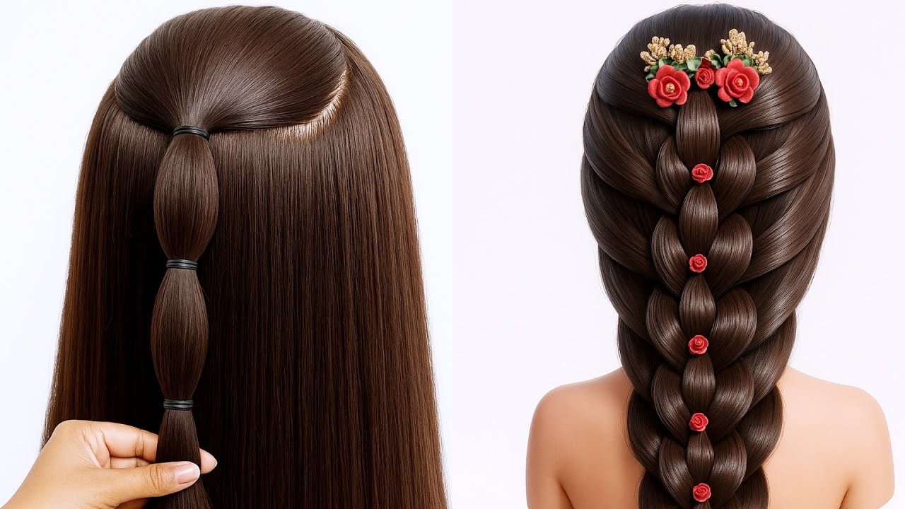Beautiful & Easy Hairstyle Tutorial | Simple Hairstyle For Girls | Hair Style Girl