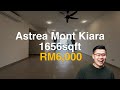 Astrea Mont Kiara, partially furnished layout with 1656sqft, walking distance to GIS & Grocery