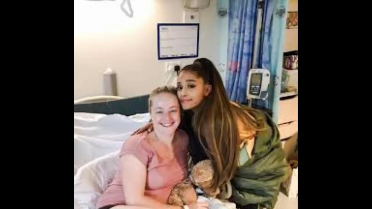 Ariana Grande visits the victims of the Manchester terrorist attack in ...