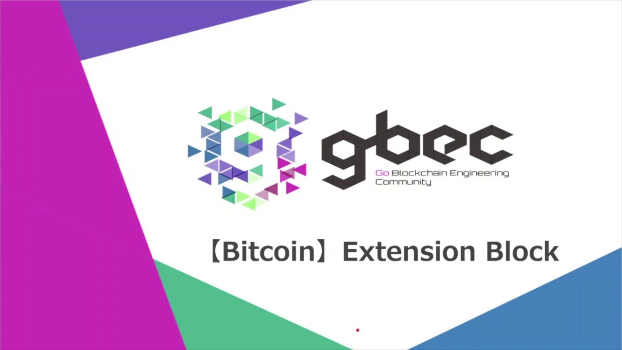 【動画で学ぶブロックチェーン】【Bitcoin】 Extension Block-　安土 茂亨氏