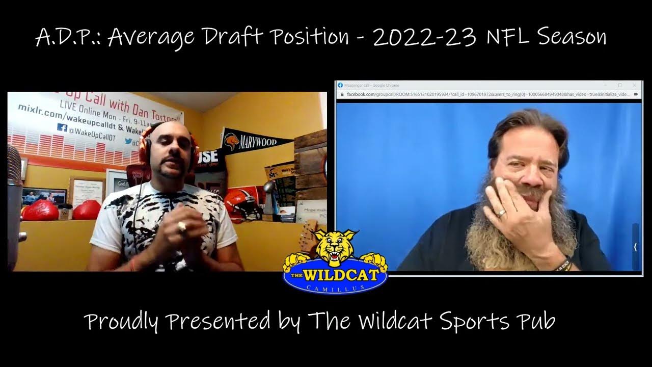 Talking ADP Average Draft Position for 202223 NFL Season YouTube