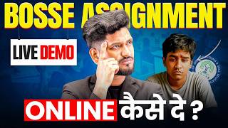 BOSSE April 2026 assignment Online Submission Step by Step