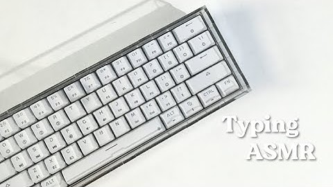 ASMR mechanical keyboard typing ⌨️ (not so fast but satisfying…😴)