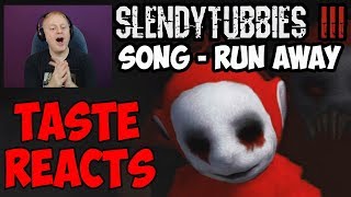 TASTE REACTS #5 - SLENDYTUBBIES 3 SOUNDTRACK: RUN AWAY - OUTSKIRTS DAY | SPIDER PO OST FIGHT MUSIC