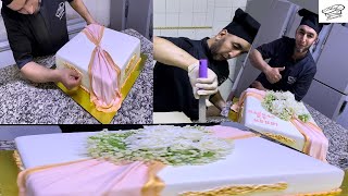 حلوة الخطوبة و الأعراس بطريقة مبسطة مع الوصفة Cake design for wedding and engagement with recipe