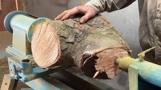 The Amazing Transformation of Wood from firewood into an excellent work TALENTED CARPENTER