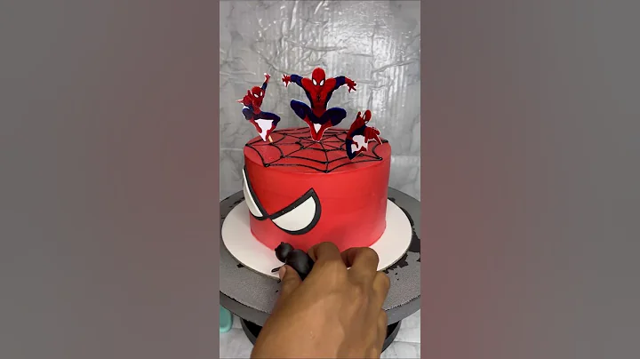 Enna vechi senjiduchu😢🥴indha spider🕷️🕸️ Spiderman theme cake🔥 #shorts #trending #viral #short