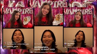 Olivia Rodrigo Vampire Instagram Live With Madison Hu
