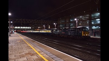GBRF Class 87 No.87002 "Royal Sovereign" departs Stafford