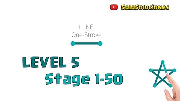 1Line One-stroke level 5 (stage 1-50)