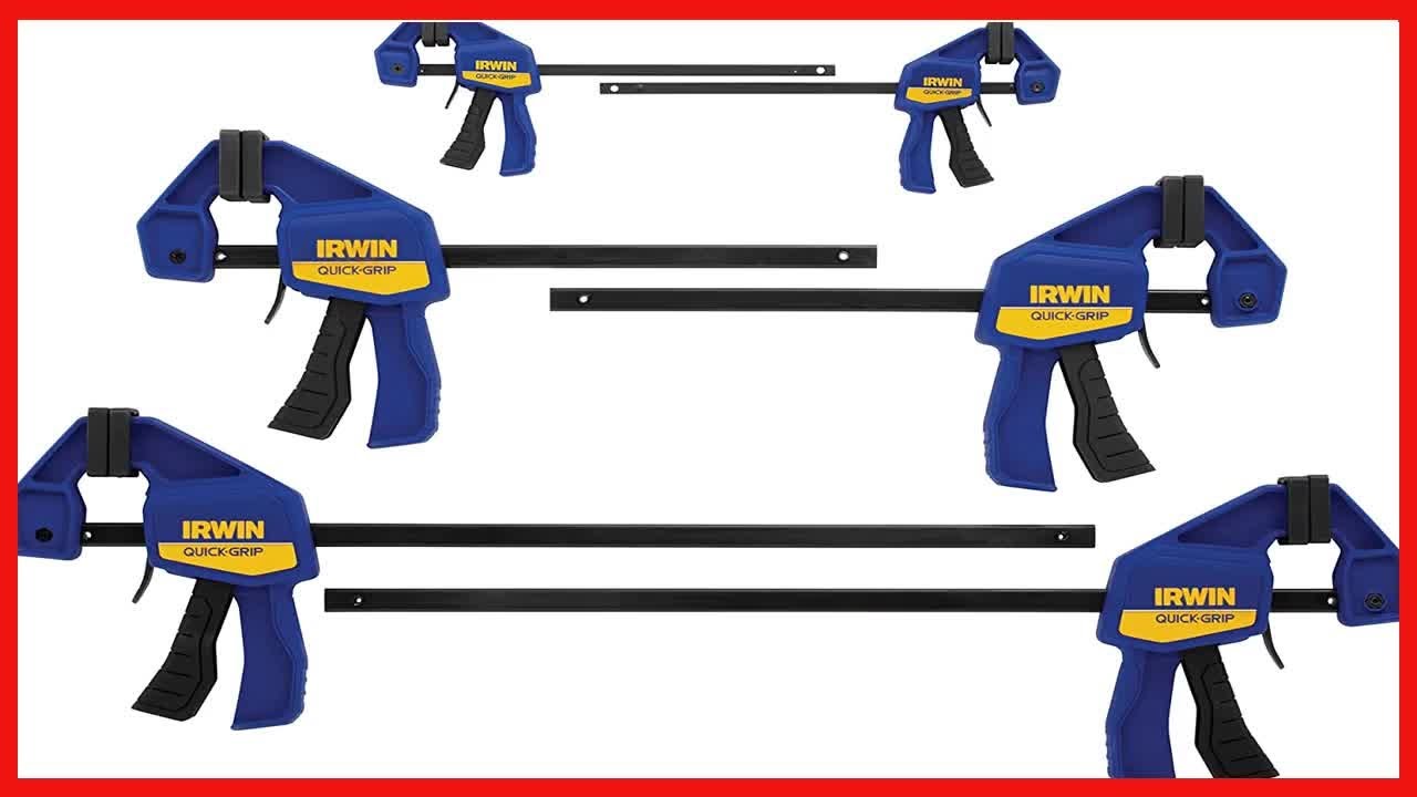 Great product IRWIN QUICKGRIP Bar Clamp, OneHanded, Mini, 6Pack (1964749) , Blue YouTube