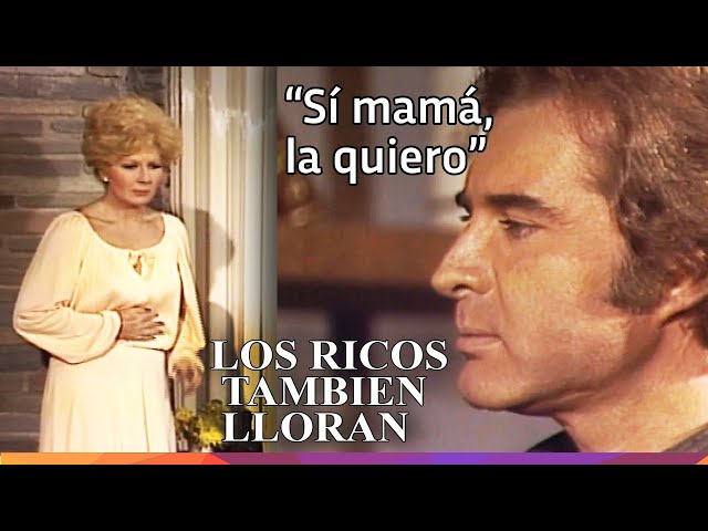 Luis Alberto confiesa su amor por Mariana - Los ricos también lloran - 1979 class=