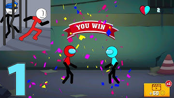 Red and Blue: Stickman Escape Gameplay Walkthrough Part 1