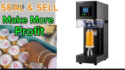 Can Sealing Machine - Seal & Sell! Start Packaging Like a Professional"