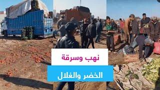 تريندينغ الآن | نهب وسرقة الخضر والغلال من الباعة في سوق بالمغرب (فيديو)