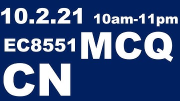 EC8551 Communication Networks mcq | CN MCQ |communication networks mcq anna university | CHROME TECH