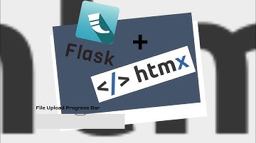 HTMX file upload progress bar with flask