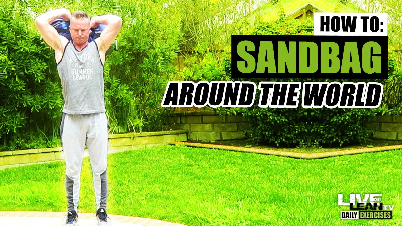 How To Do A STANDING SANDBAG AROUND THE WORLD Exercise Demonstration