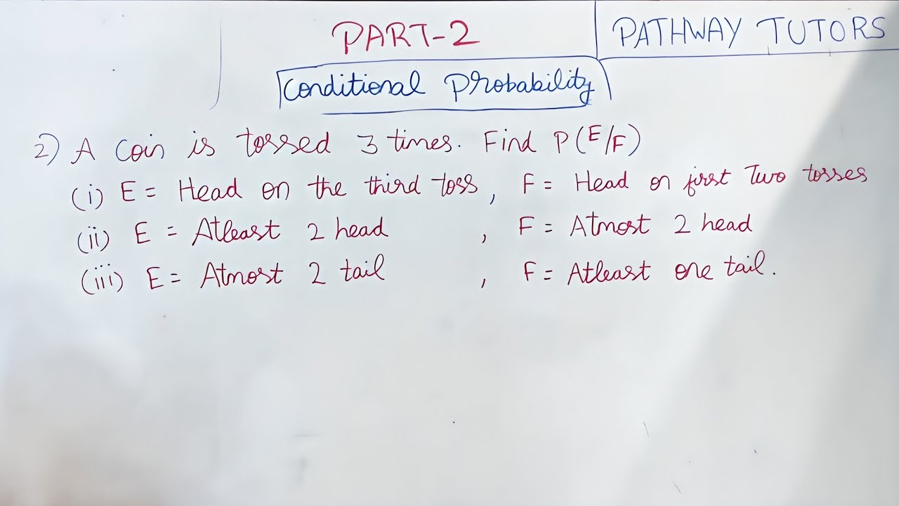 Class 12 maths chapter 13 Probability in tamil |  Part 1 | cbse 2026 ❤️ Aravind Sir | Exercise 13.1