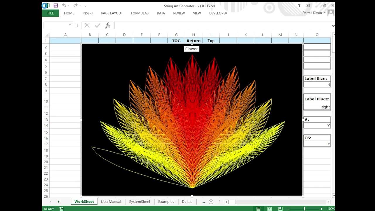 Excel Drawing One Flower From Flower Videos YouTube