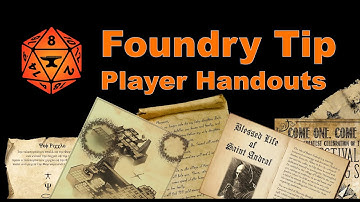 Foundry VTT Tip: Player Handouts
