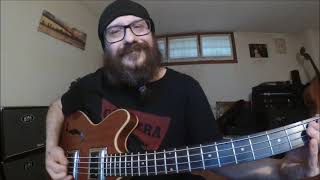 Bass Cover You're The One That I Want (Grease) Guild Starfire Bass II