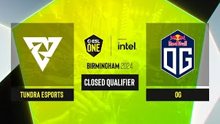 Dota2 - Tundra Esports vs OG - Game 1 - ESL One Birmingham 2024 - CQ - WEU